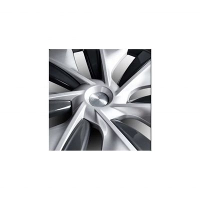Tesla Model 3 Wheels And Tires In Silver Finishing For Car Fitment OEM 1044235-00-A